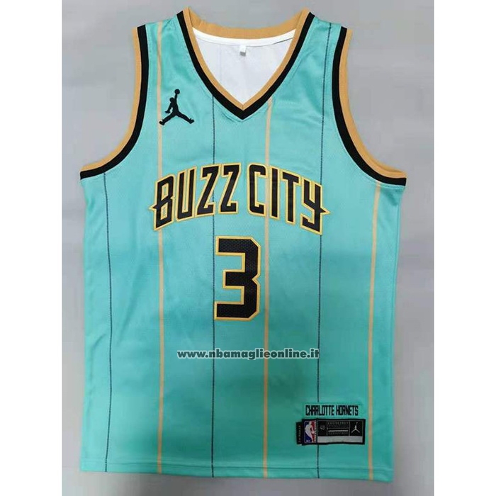 Maglia Charlotte Hornets Terry Rozier III #3 Citta 2020-21 Verde